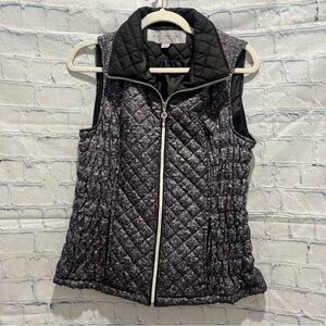 Marc New York Quilted Vest - Black and White